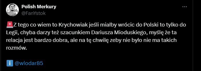 HIT! Jeśli Krychowiak zdecyduje się na EKSTRAKLASĘ to wybierze...